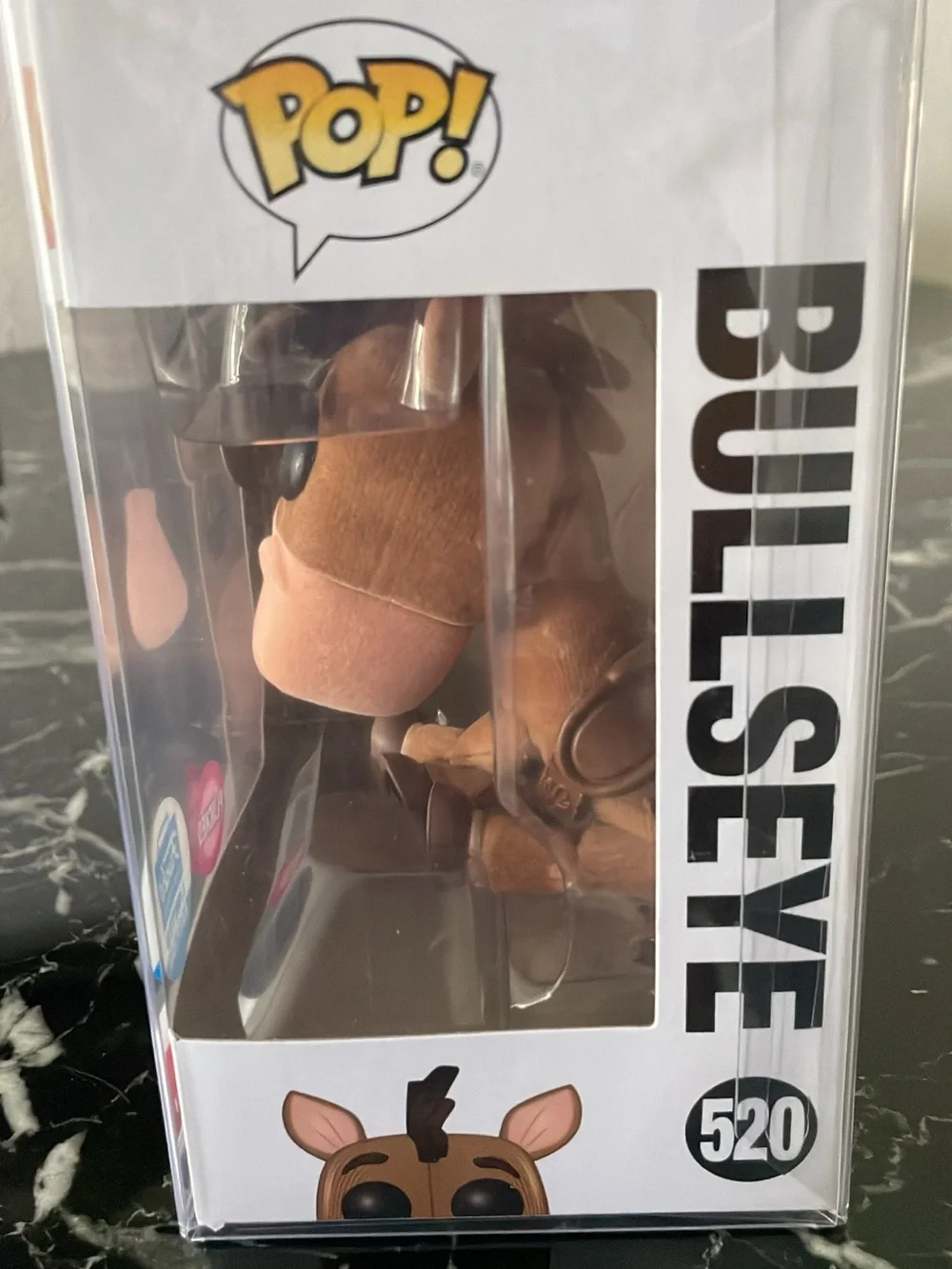 Funko Bullseye Flocked Vinyl Figure - Brown, Pink